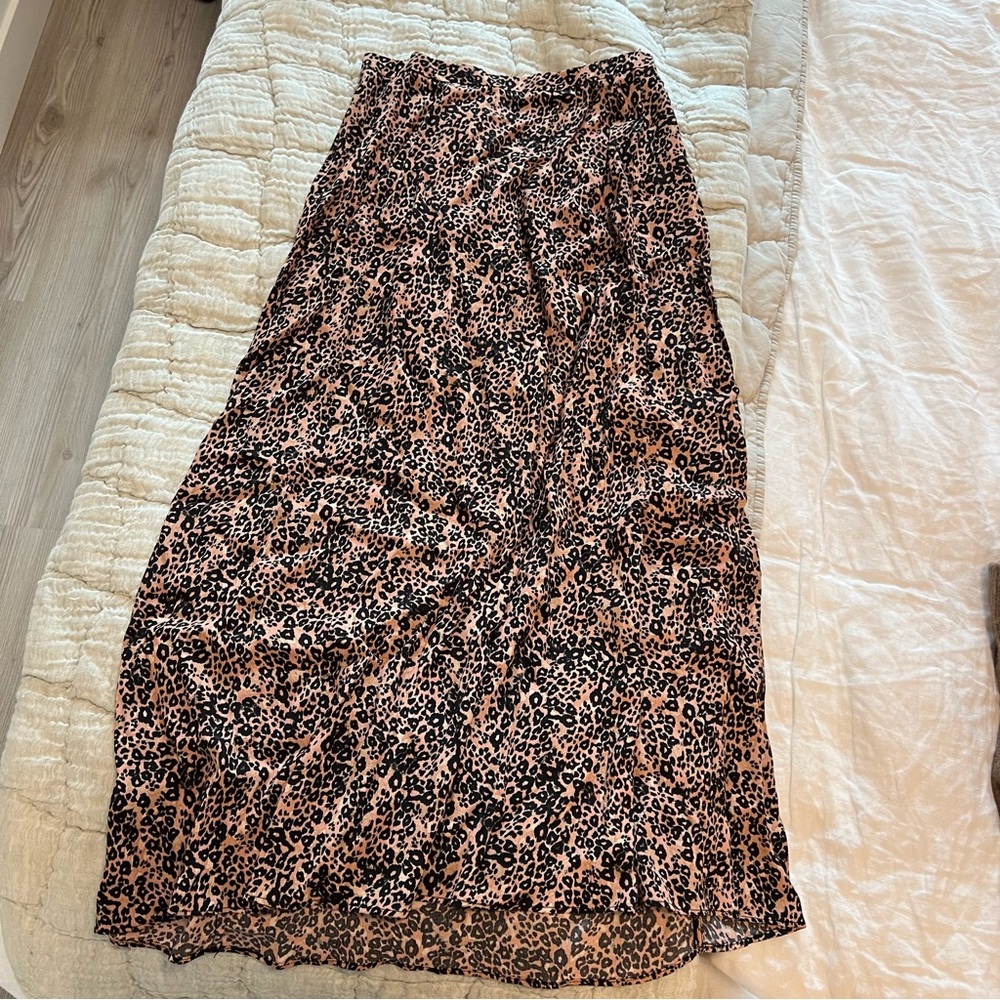 Wilfred Leopard Print Maxi Skirt